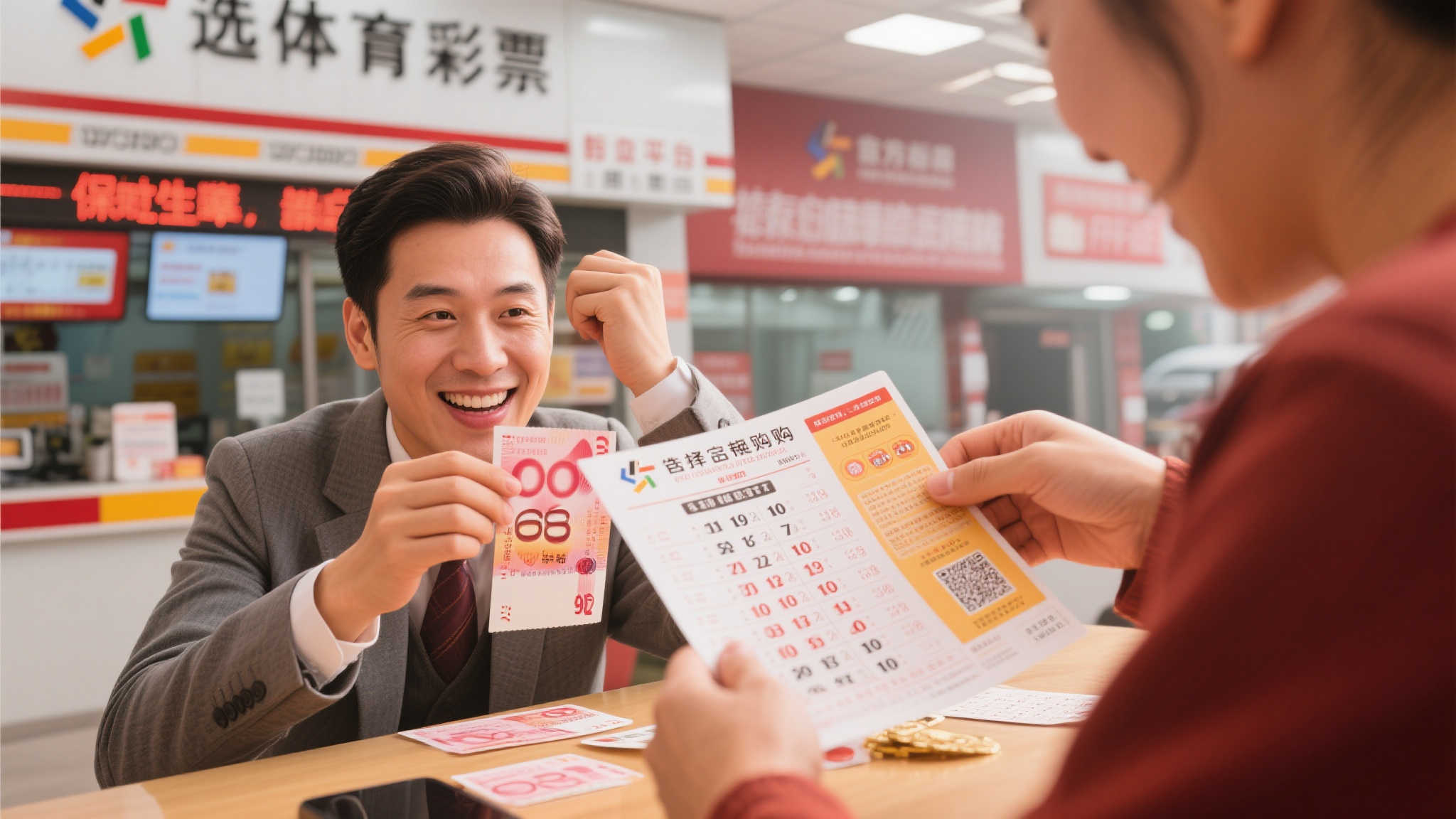 男子喜中双色球576万：购彩为生活增添乐趣-图