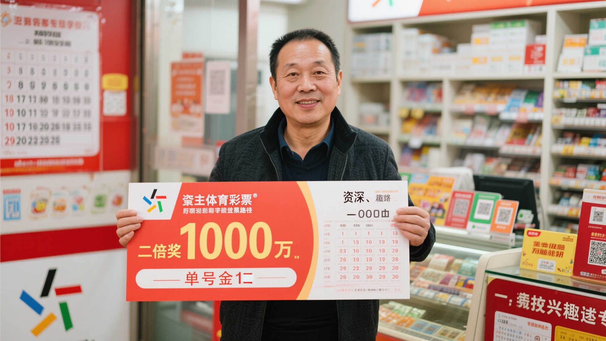 老彩民豪掷10倍投注，喜中体彩百万大奖激动不已