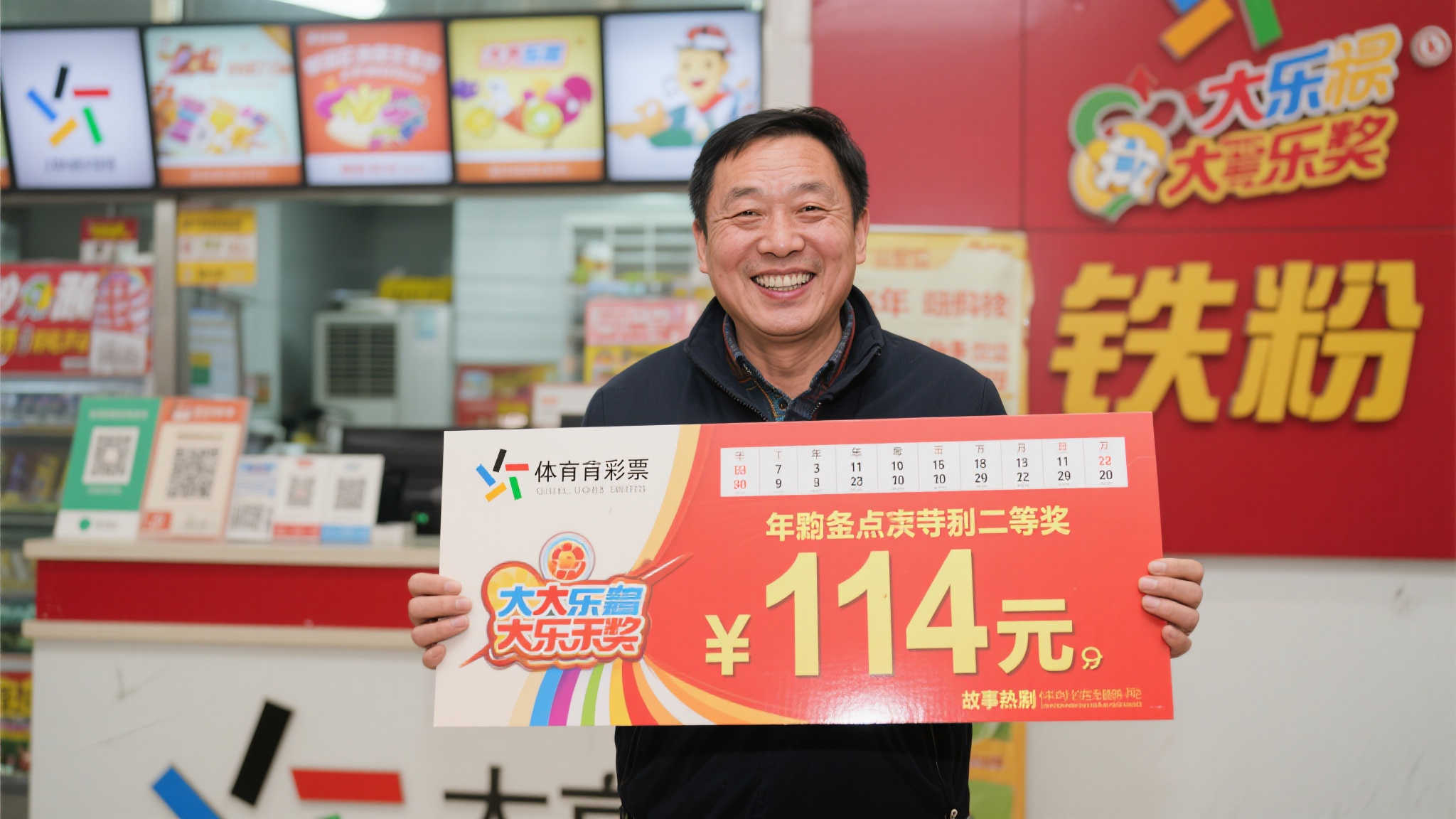 铁杆彩民喜中大乐透114万现身领奖 遗憾未追加错失更多奖金-图 铁杆彩民喜中大乐透114万现身领奖 遗憾未追加错失更多奖金-图